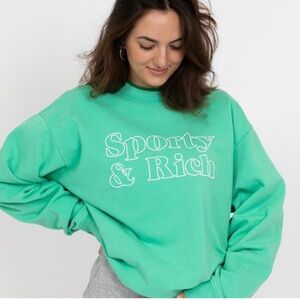 Sporty & Rich Green Crewneck